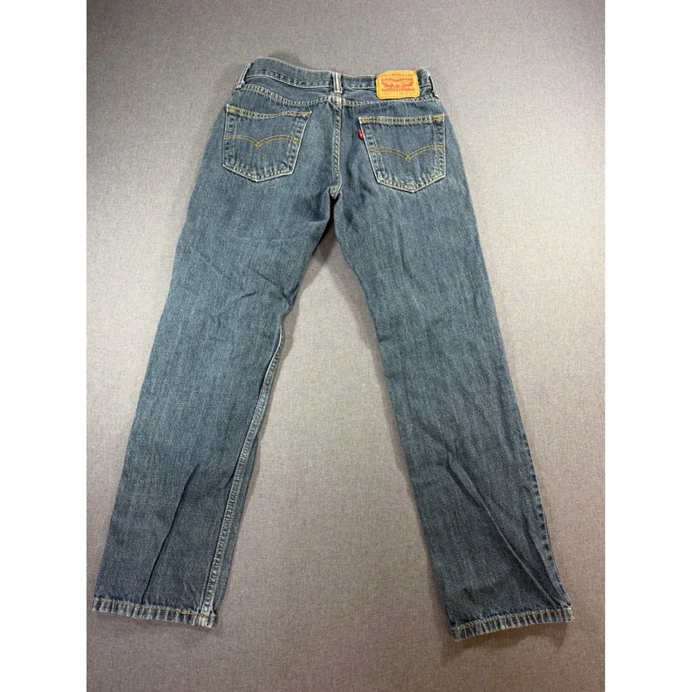 Levis 514 Straight Fit Jeans Mens W29 L30 Blue Denim Medium Wash Pants